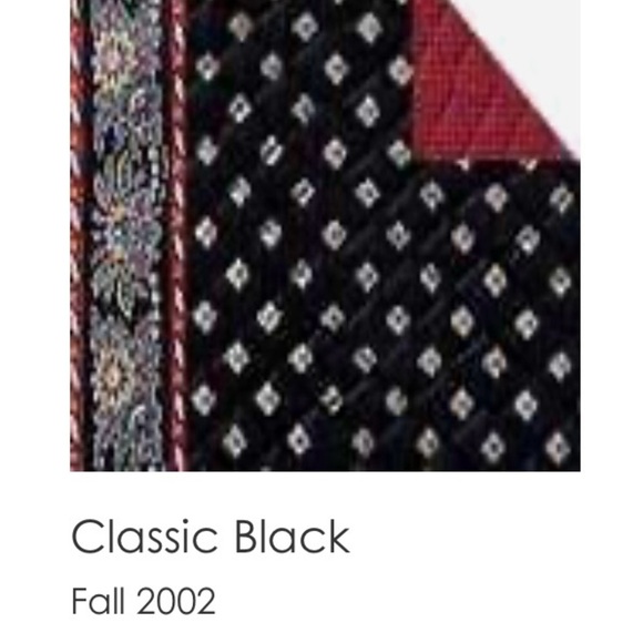 Vintage VERA BRADLEY Classic Black 2002 Ditty Bag Drawstring Plastic Lined Y2K - Picture 12 of 12